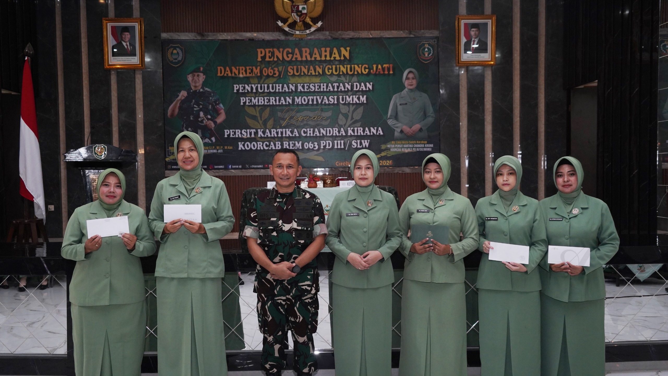 Perkuat Ketahanan Keluarga Prajurit, Danrem 063/SGJ Berikan Pengarahan kepada Persit